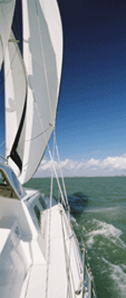 yacht charter sailing off Portsmouth